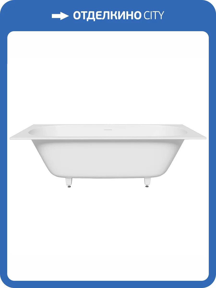 Ванна из искусственного камня Salini Ornella S-Sense 103512G 190.8x80.3 белая глянцевая фото 7