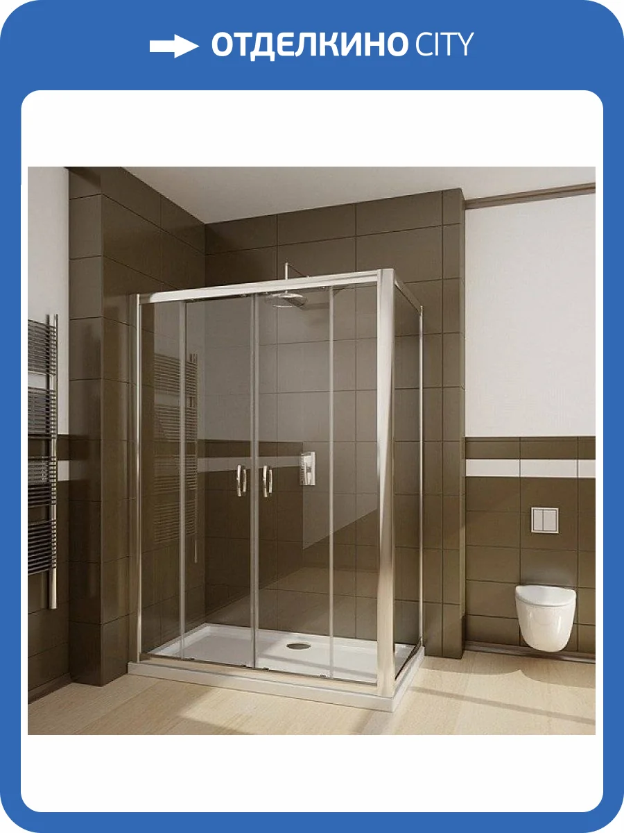 Душевой уголок Radaway Premium Plus DWD+S 140x80 прозрачное стекло фото 8