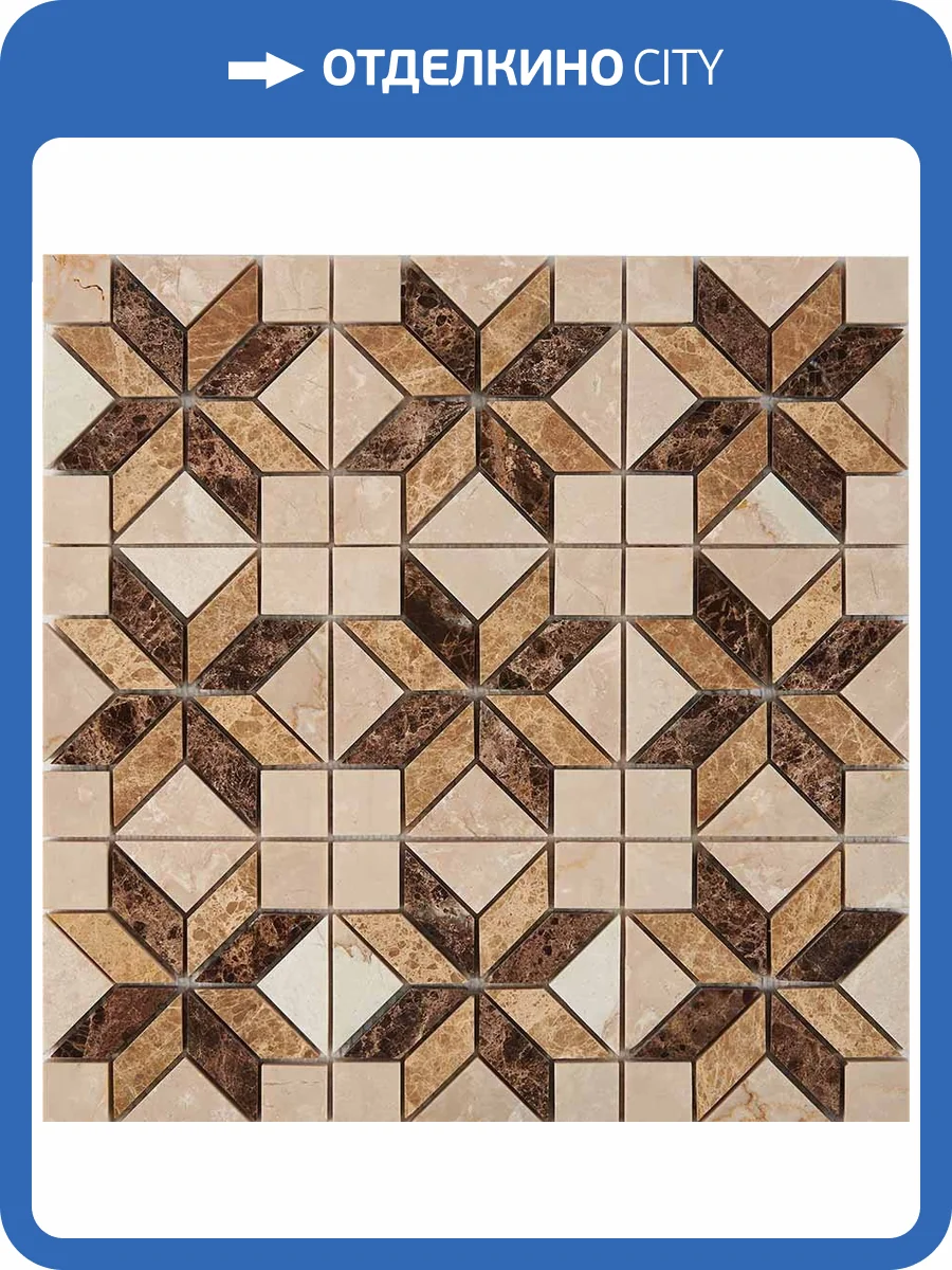 Мозаика Pixel Mosaic Мрамор PIX286 (2.3x2.3) 29.8x29.8 фото 2