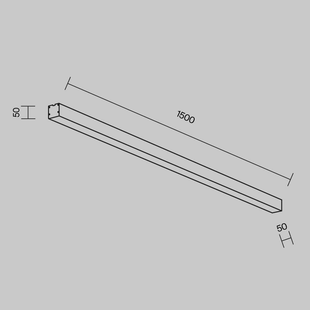 Потолочный линейный светодиодный светильник Technical LL311029 фото 6