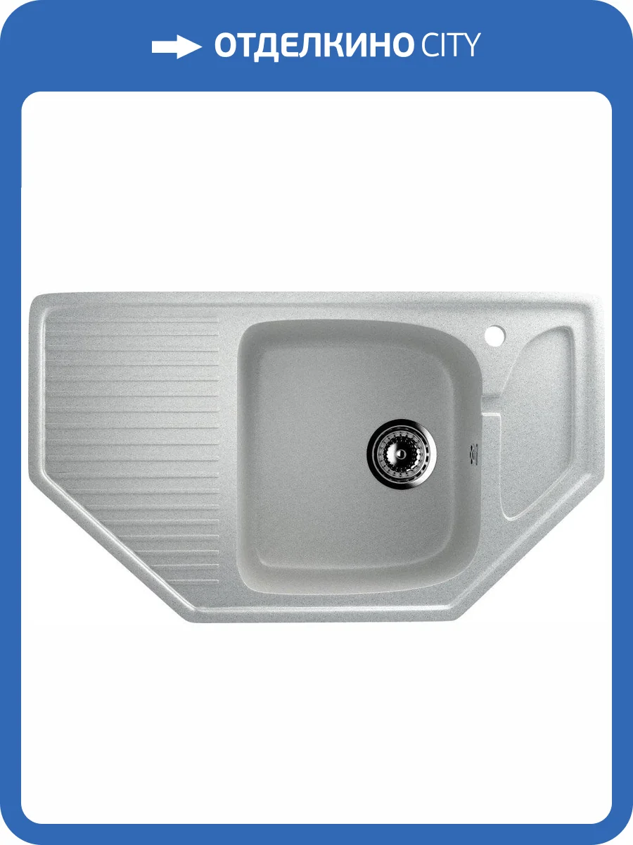 Мойка кухонная Ulgran U-109-310 серая фото 3