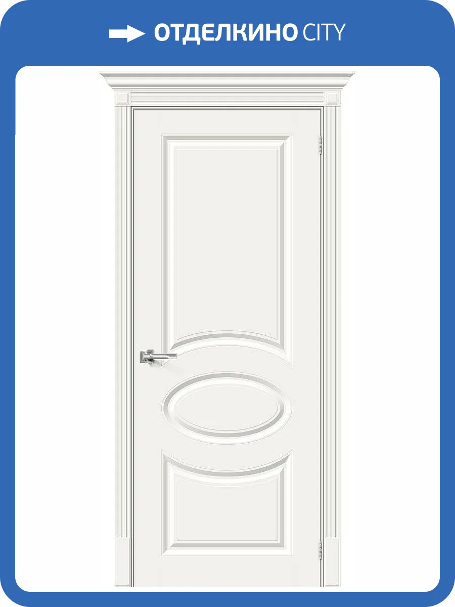 Межкомнатная дверь Bravo 013-0247 Скинни-20 Whitey 200x60 фото 2