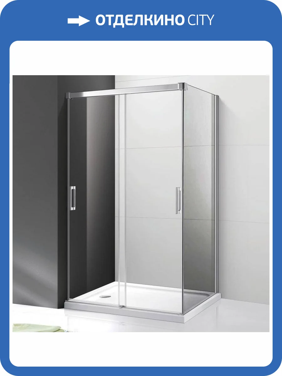 Боковая стенка Cezares Tandem Soft FIX-80-C-Cr-IV стекло прозрачное фото 2