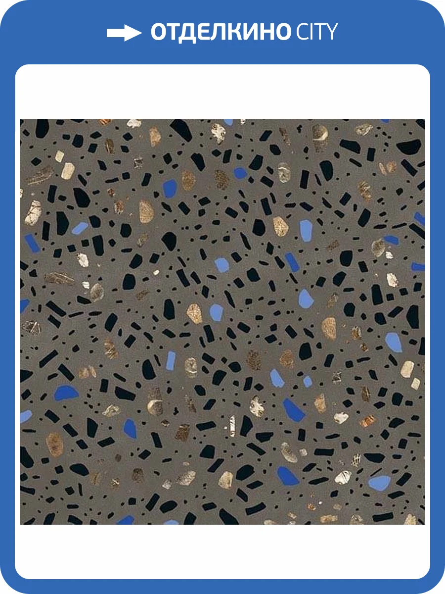 Керамогранит Fioranese Ghiaia GH600R Grafite Nat 60x60 фото 3