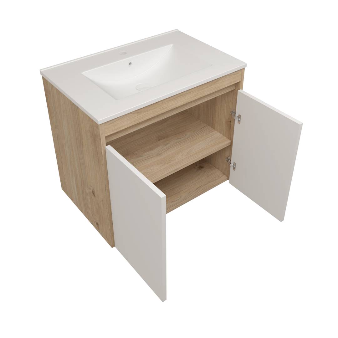 Фасад для тумбы Watersense Milana W00967 белый, 70 см фото 2