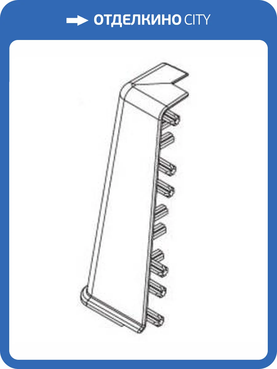 Наружный (внешний) угол Ideal Деконика D85 Дуб пепельный 210 фото 2