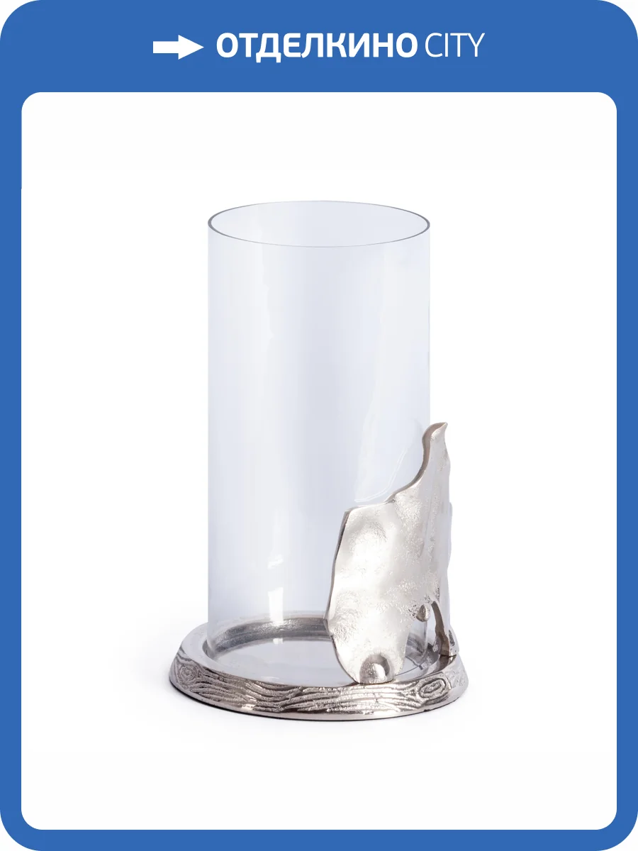 Подсвечник Tetchair Secret De Maison Leaf2 (mod. 9379) 20306 алюминиевый сплав, 14x14x21,5 см, никель, nickel фото 6