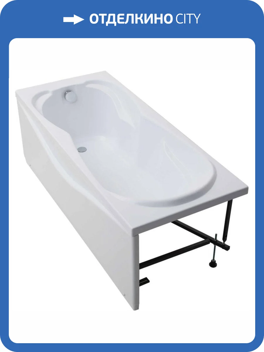 Акриловая ванна Aquanet Viola NEW 242745 180x75 с каркасом фото 13