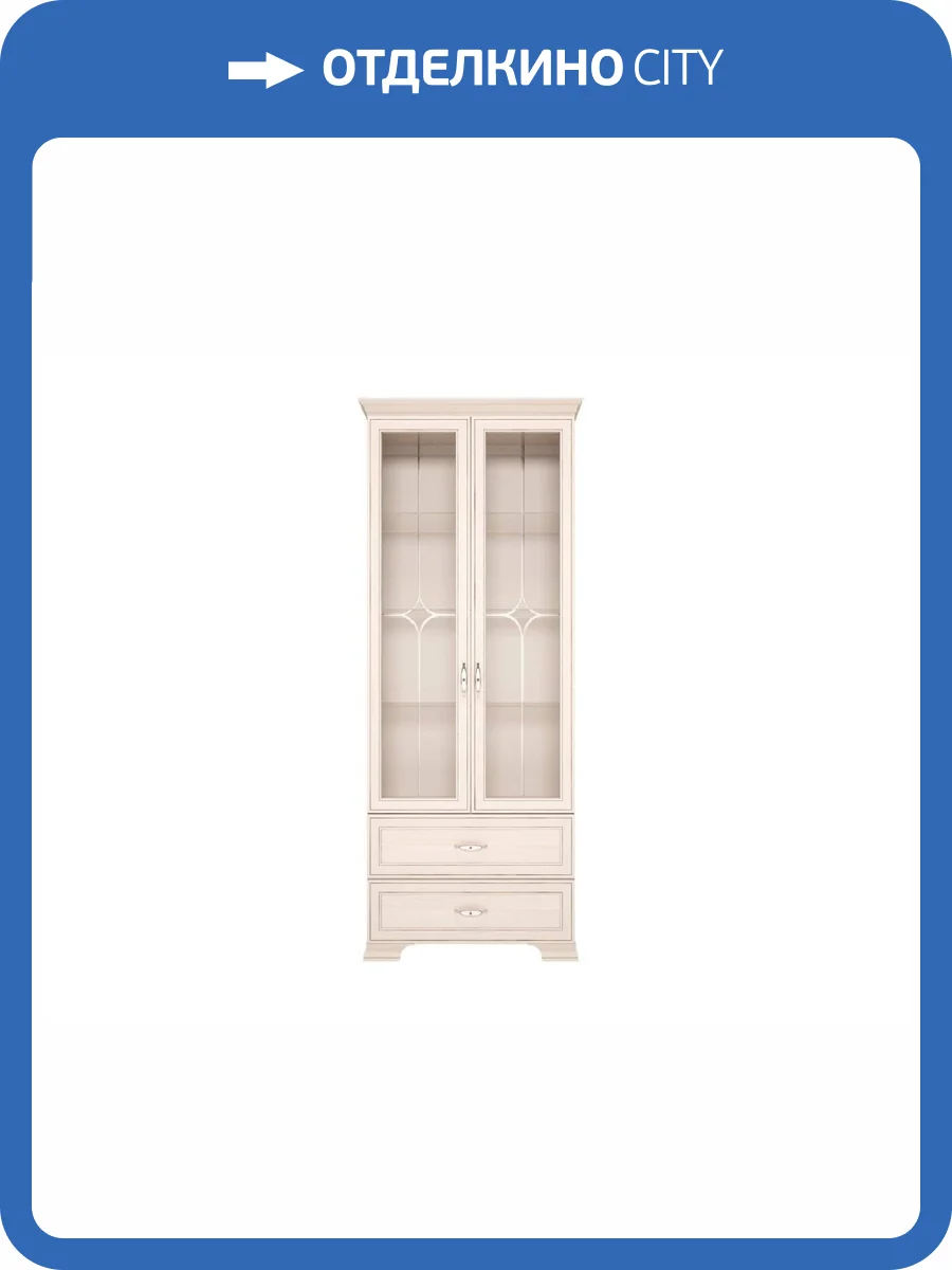 Шкаф для посуды 2-х дверный ИЖМЕБЕЛЬ Венеция Т0021862 16 фото 2