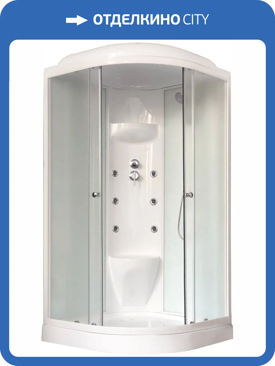 Душевая кабина Royal Bath RB 90HK7-WC с низким поддоном, с сиденьем фото 4