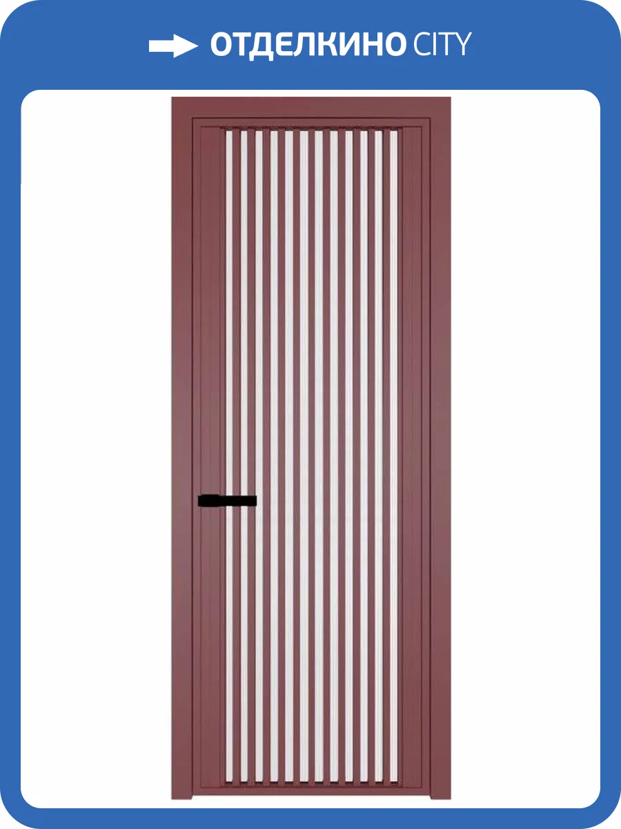 Межкомнатная дверь Profil Doors 3 AGP цвет профиля Красный антрацит, стекло безопасное 6 мм мору белый 800x2000 фото 2