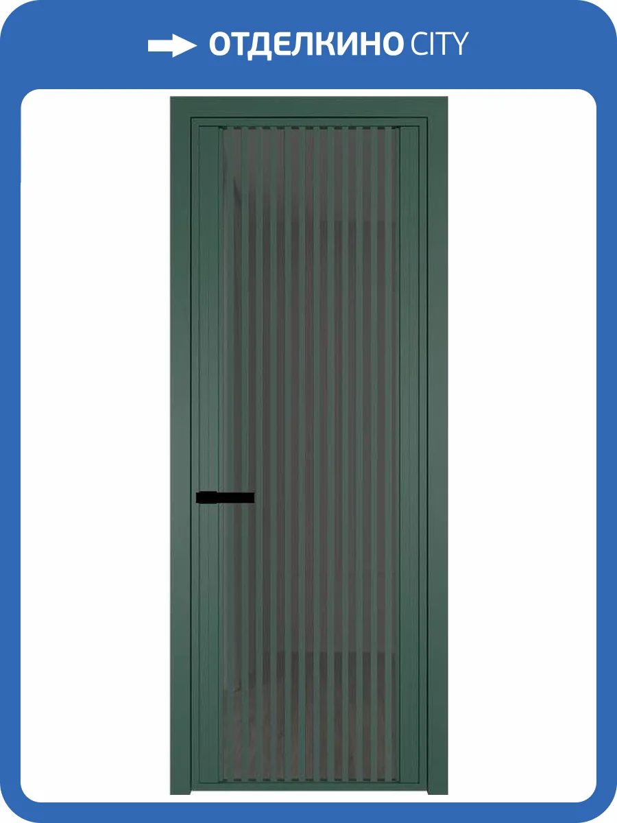 Межкомнатная дверь Profil Doors 3 AGP цвет профиля Зеленый воск, стекло безопасное 6 мм тонированное 700x2000 фото 2