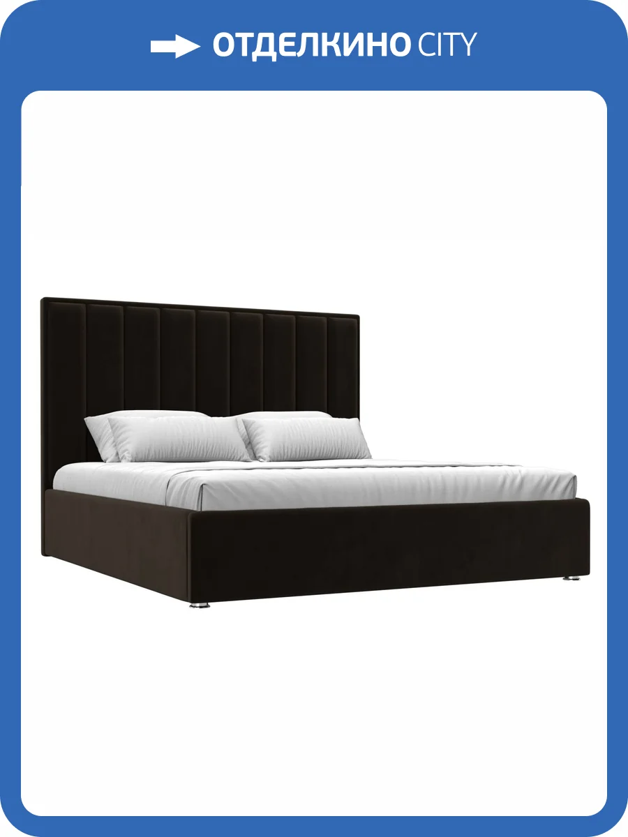 Интерьерная кровать Лига Диванов Афродита 120589 коричневый 180x200 фото 7