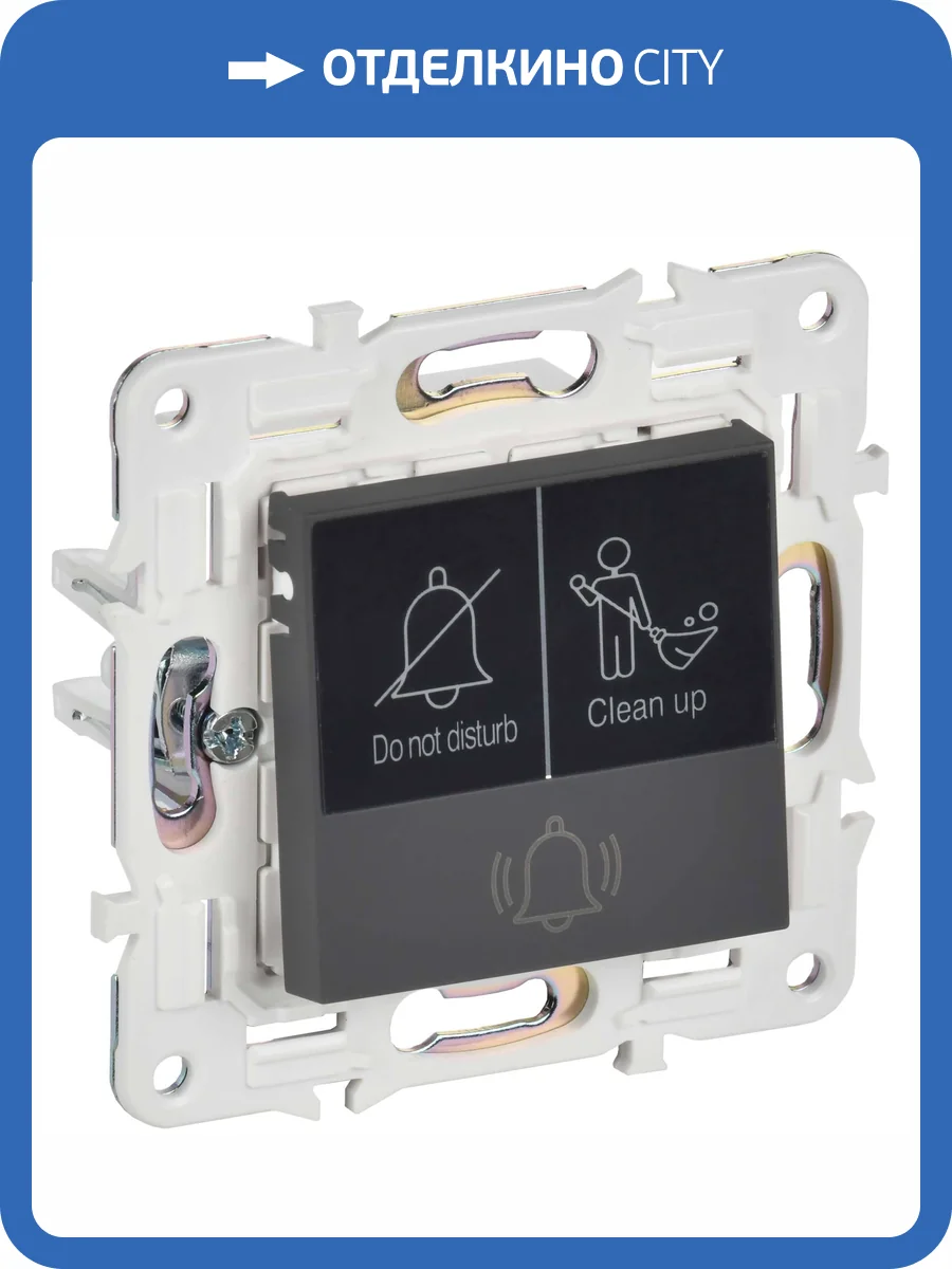 Кнопка звонка IEK Skandy SK-V14-2-10-K53 графит фото 4