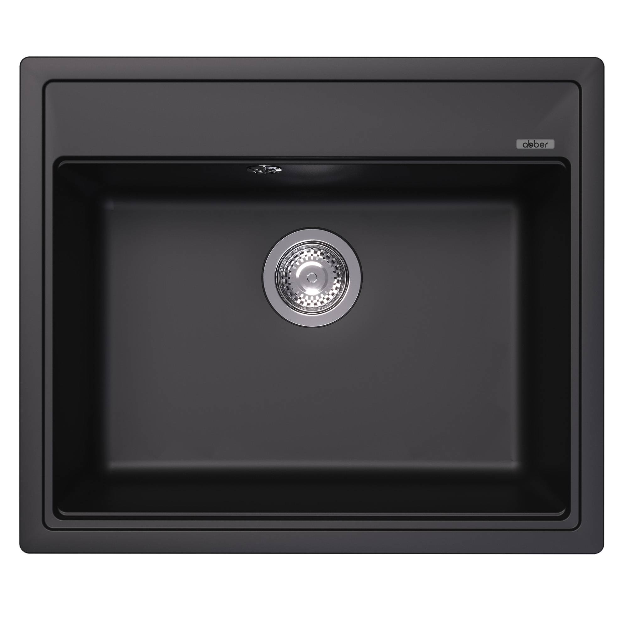Мойка кухонная Abber Quarz AQ2902B черная, 51x60