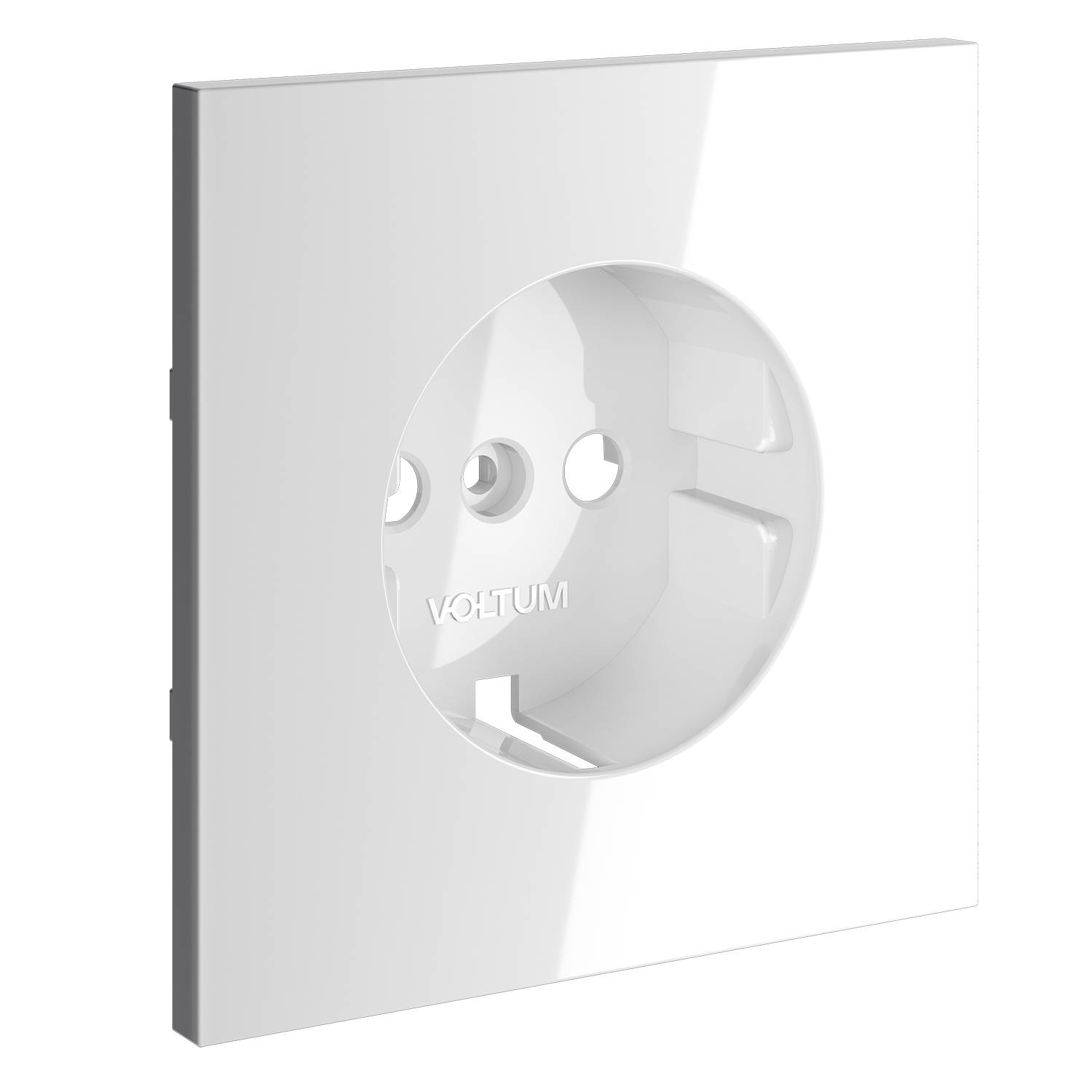 Лицевая панель для розетки с заземлением Voltum S70 VLS000601 белый