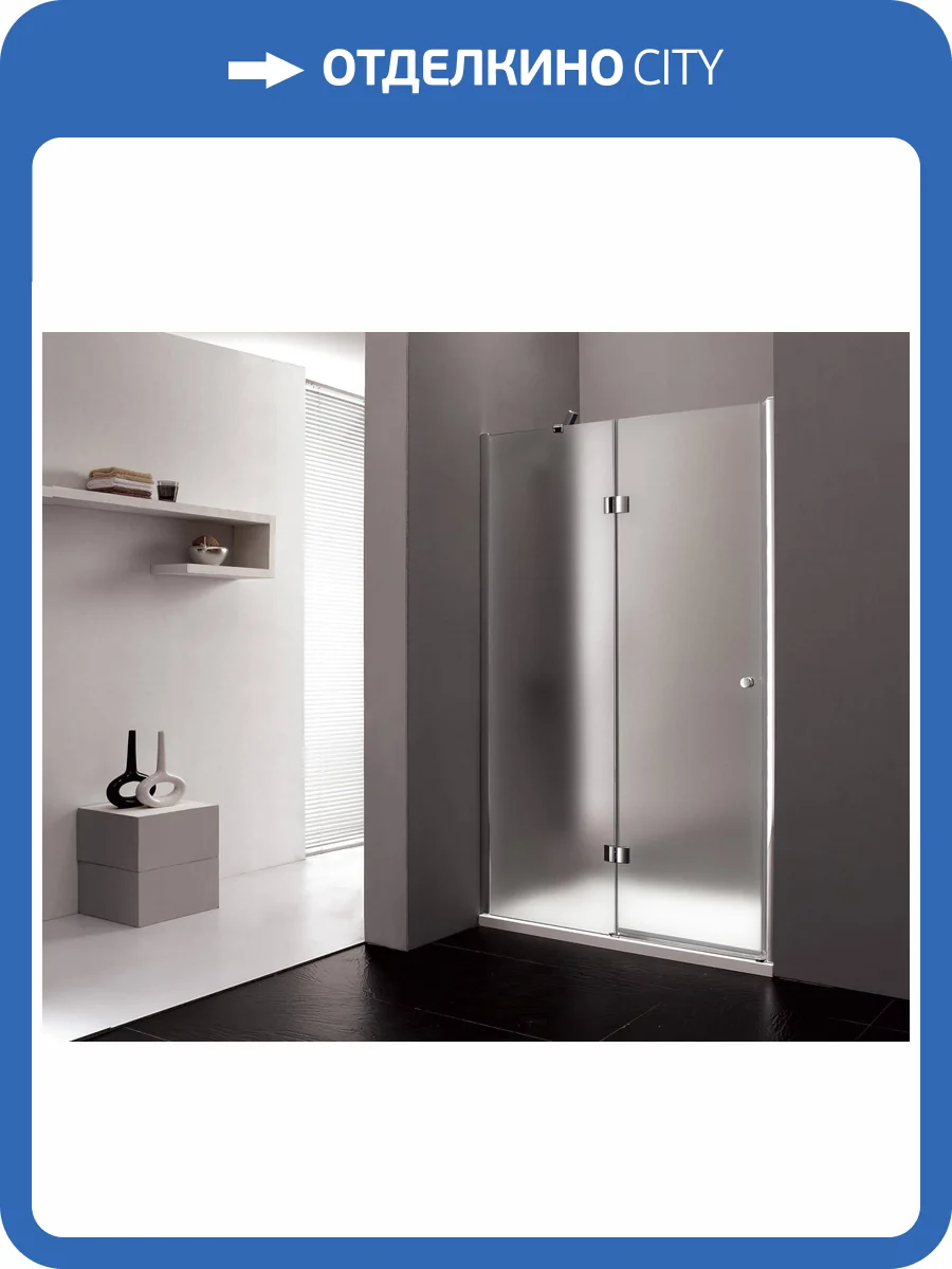 Душевая дверь в нишу Cezares VERONA-W-B-12-120-P-Cr-L профиль хром, стекло матовое, 120x195 фото 3