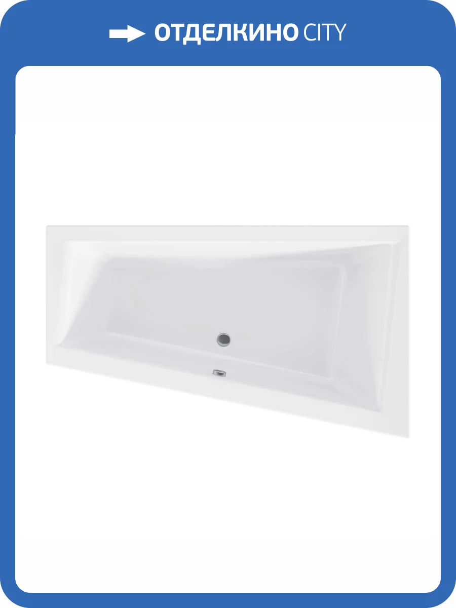 Акриловая ванна Marka One Thomas 170x100 правая, с каркасом фото 6