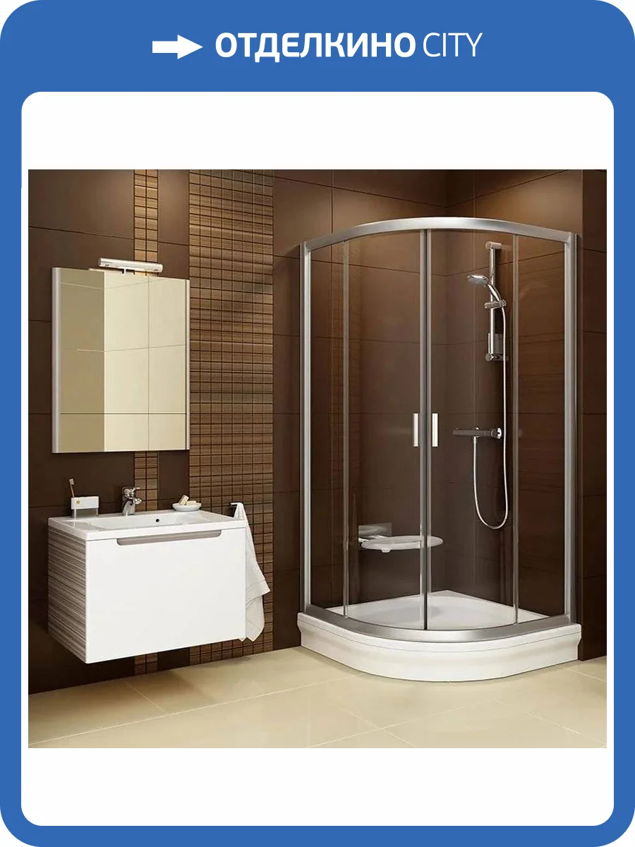 Душевой уголок Ravak Blix BLCP4-90 Transparent с поддоном фото 8