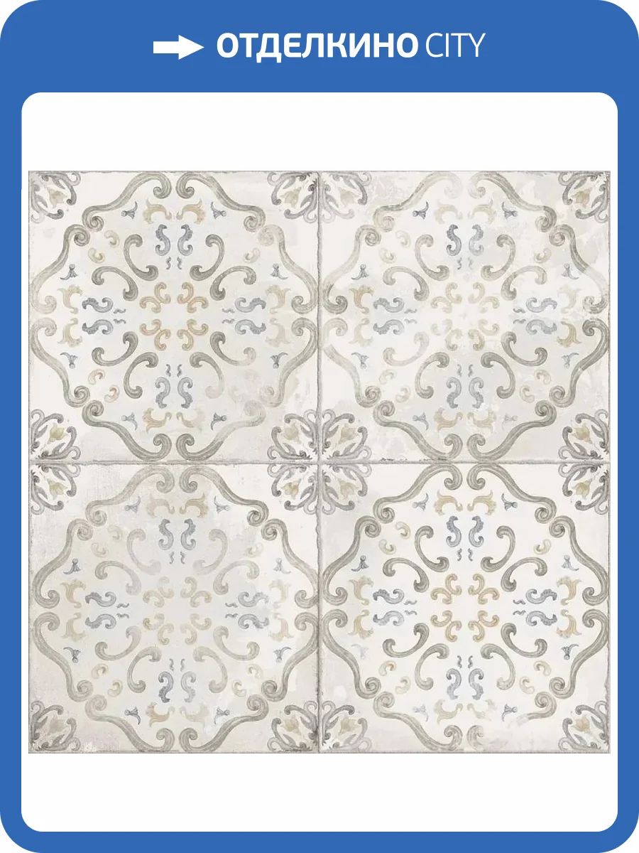 Керамогранит El Molino Alice White Glossy Rect 58x58 фото 3