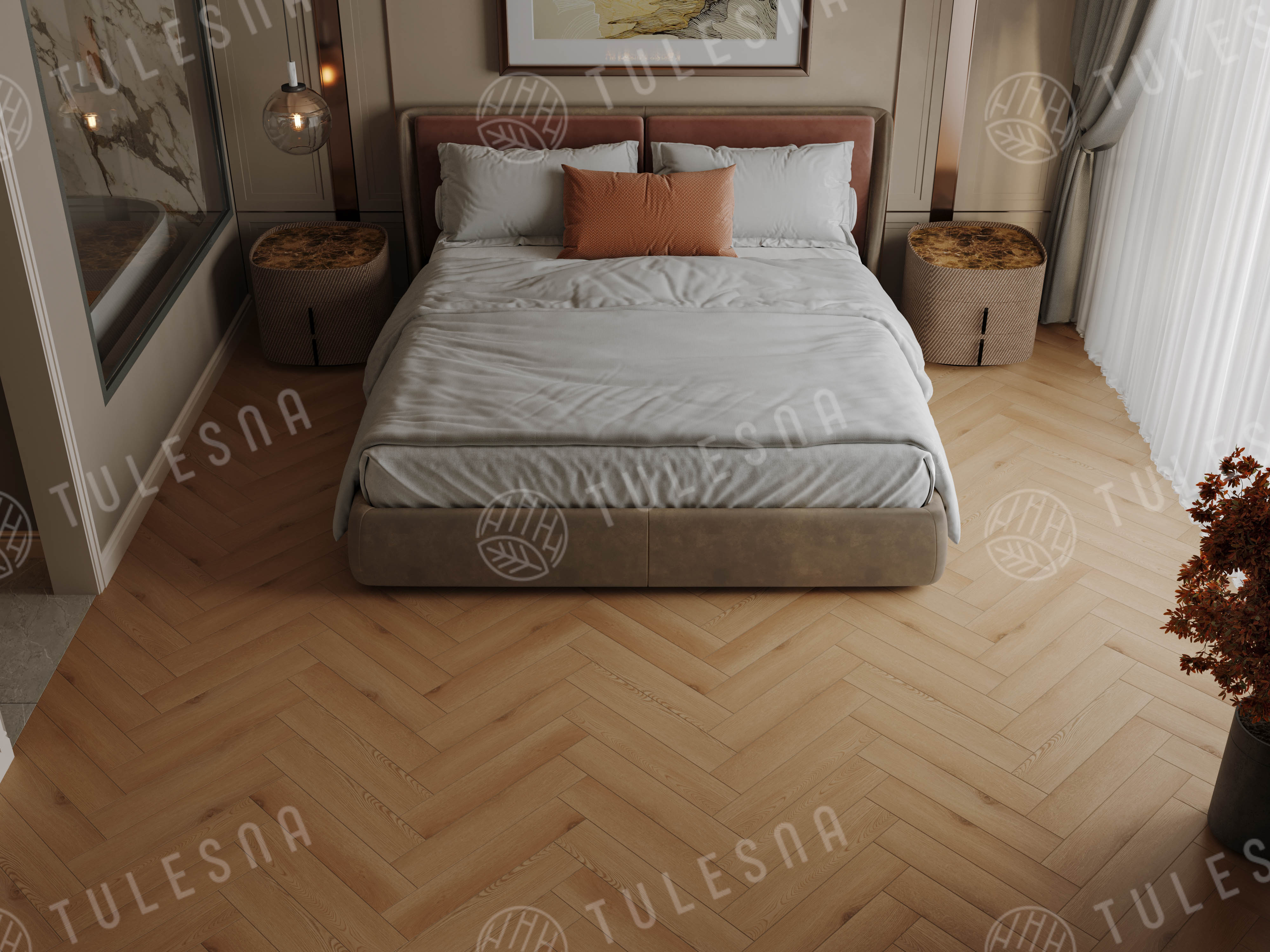 Ламинат Tulesna Селена Паркет (Selene Parquet) 12/34 4V LF504-26 Басеги 121x605 фото 2