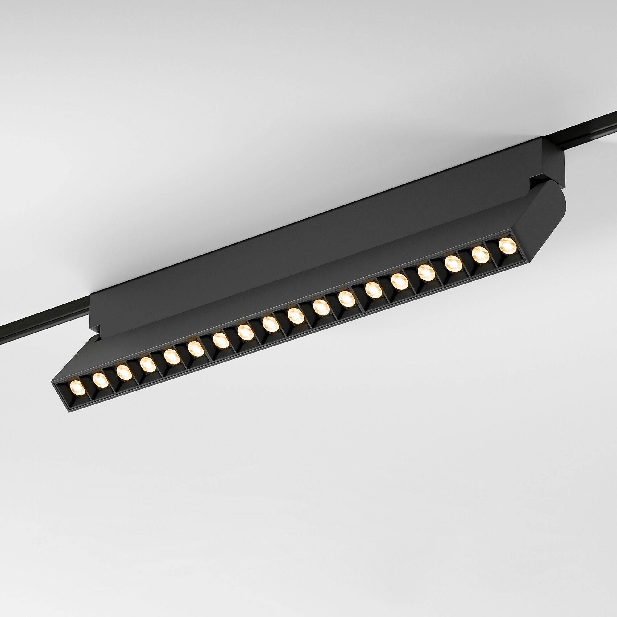 Трековый линейный светодиодный светильник Elektrostandard Slim Magnetic HL03 85209/01 18W 3000K черный