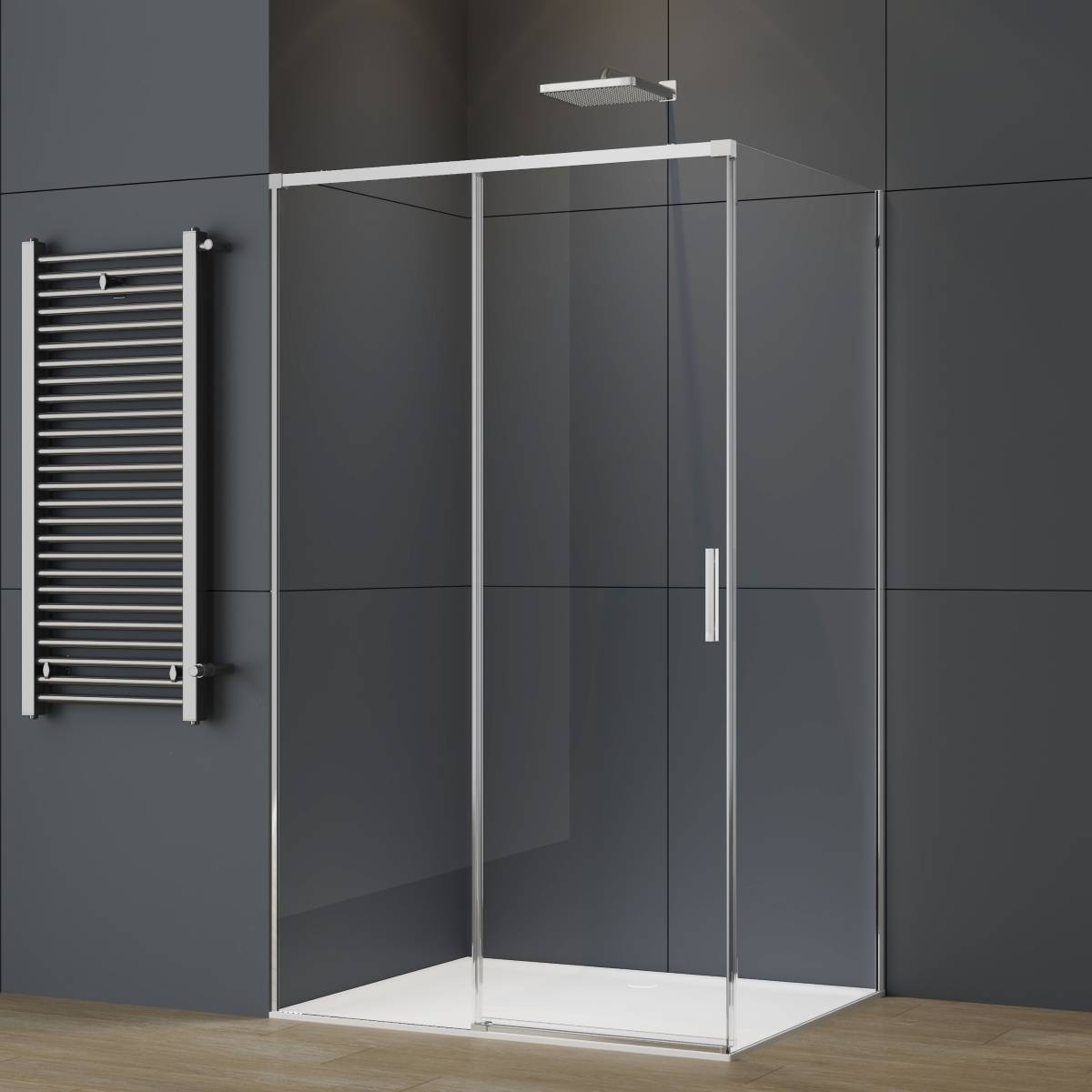 Душевой уголок Vincea Soft 2 VSR-3SO29014CL профиль хром, стекло прозрачное, 140x90x200