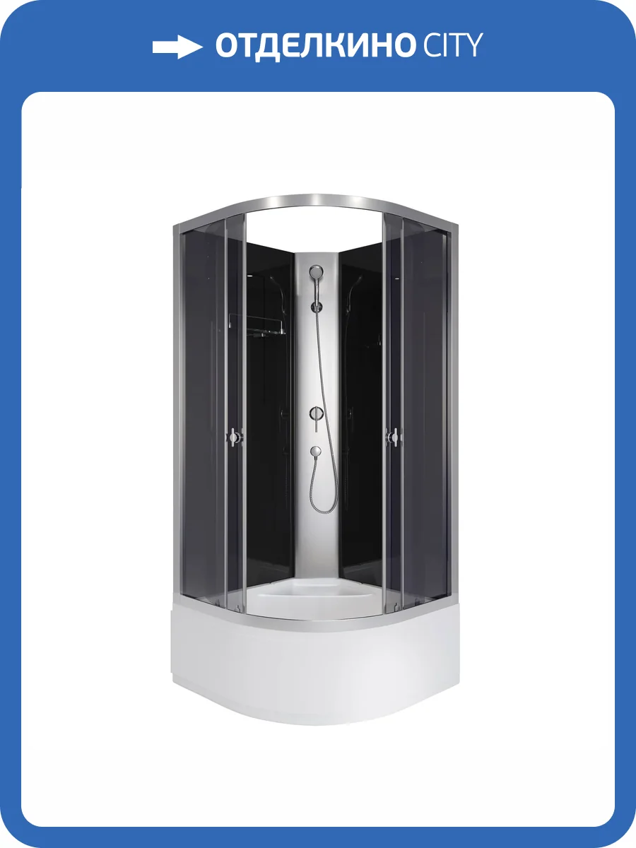 Душевая кабина Niagara Eco E100/40/TN/BK 100x100x195 фото 13