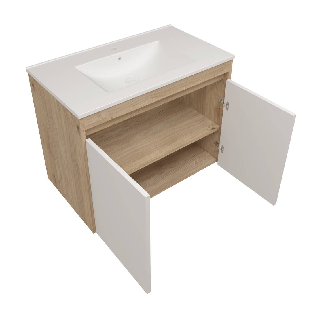 Фасад для тумбы Watersense Milana W00971 белый, 80 см фото 2