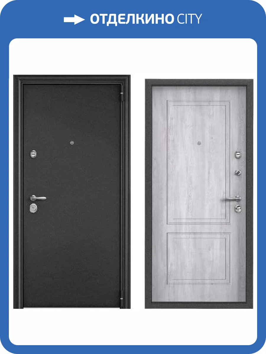 Входная стальная дверь Torex ULTIMATUM PRO MP 3509471 Темно-серый букле графит/ПВХ Санторини белый 2000x880 фото 2