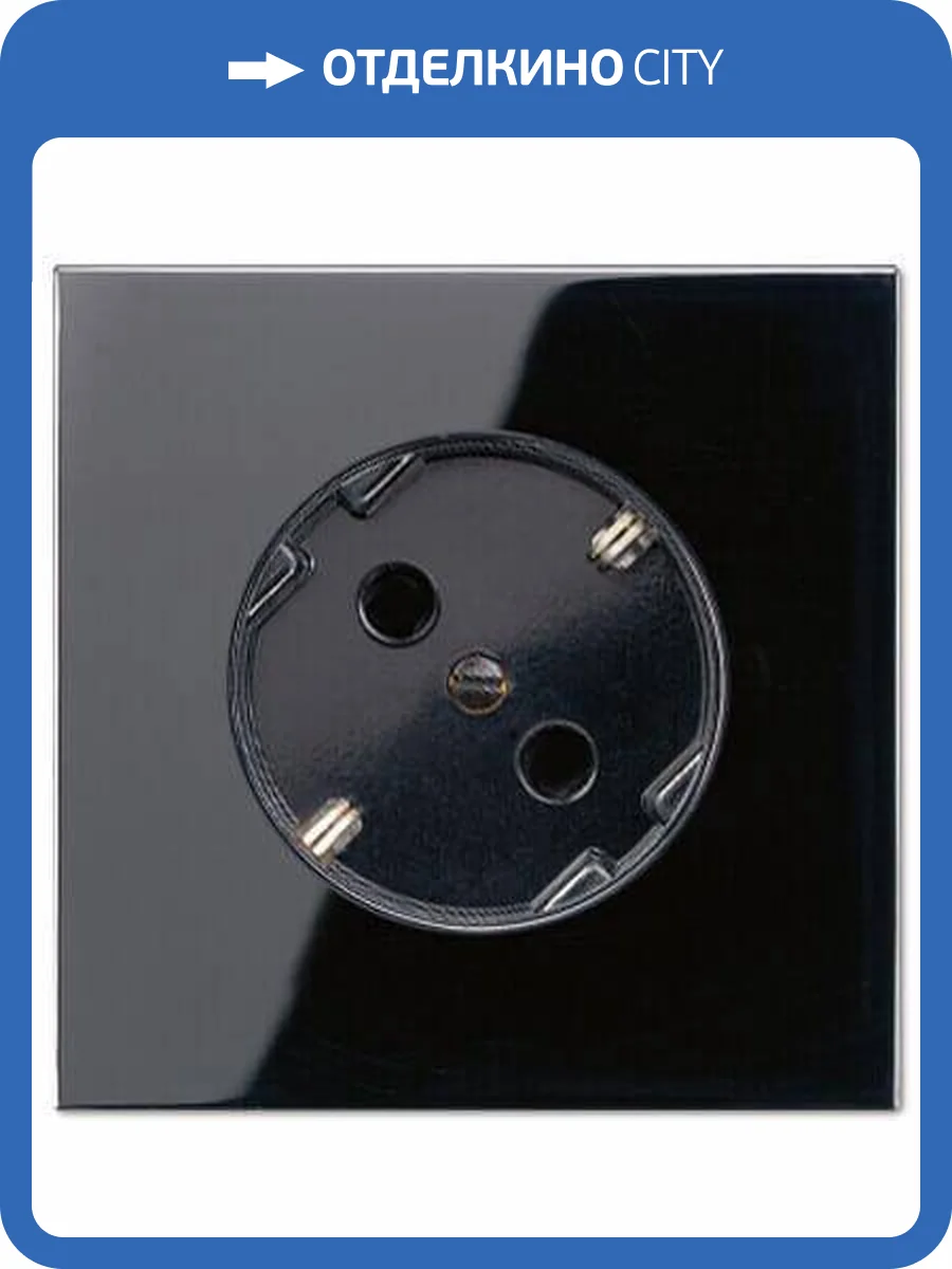 Розетка с заземлением под углом 45 градусов Jung LS 990 черная LS520-45SW фото 2