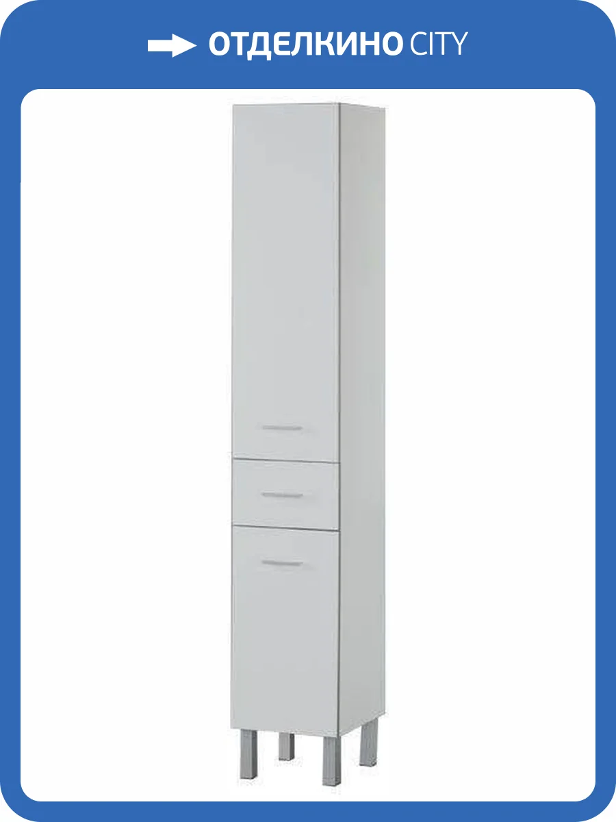 Шкаф-пенал Aquanet Верона 35 187487 L белый, 2000x350x339 фото 6