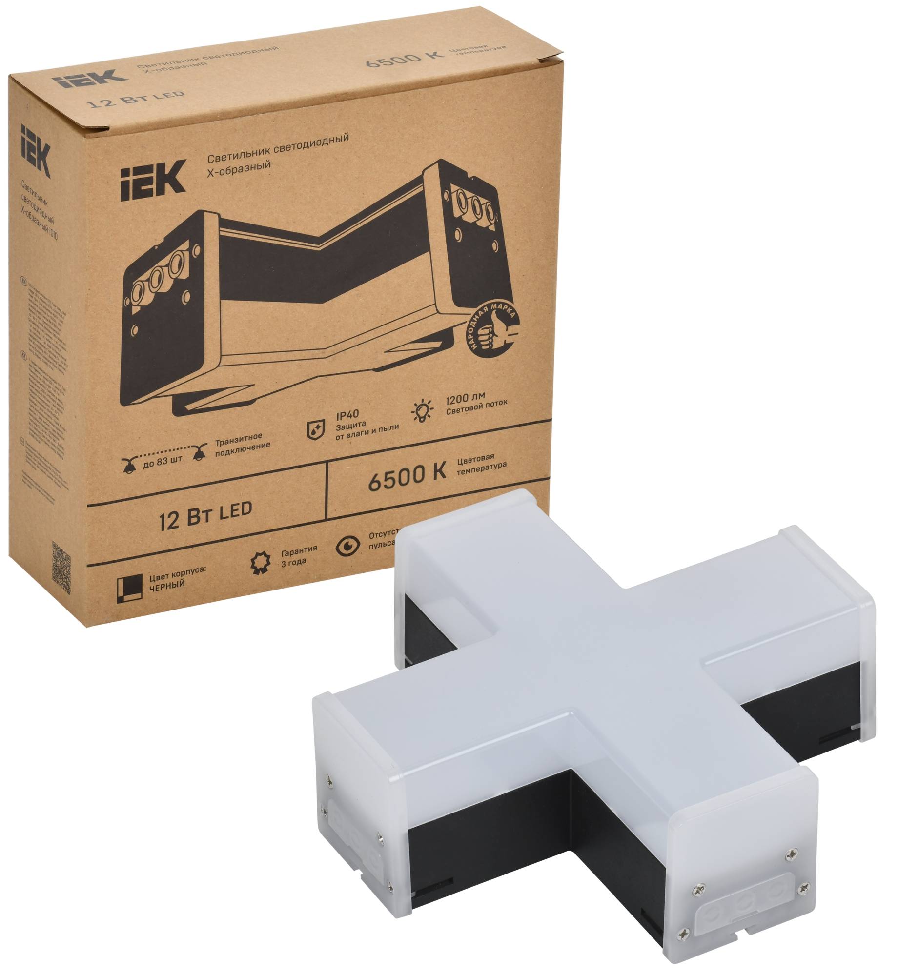 Настенно-потолочный светодиодный светильник IEK 1010 LT-LDCK-X-1010-12-65-K02 фото 3