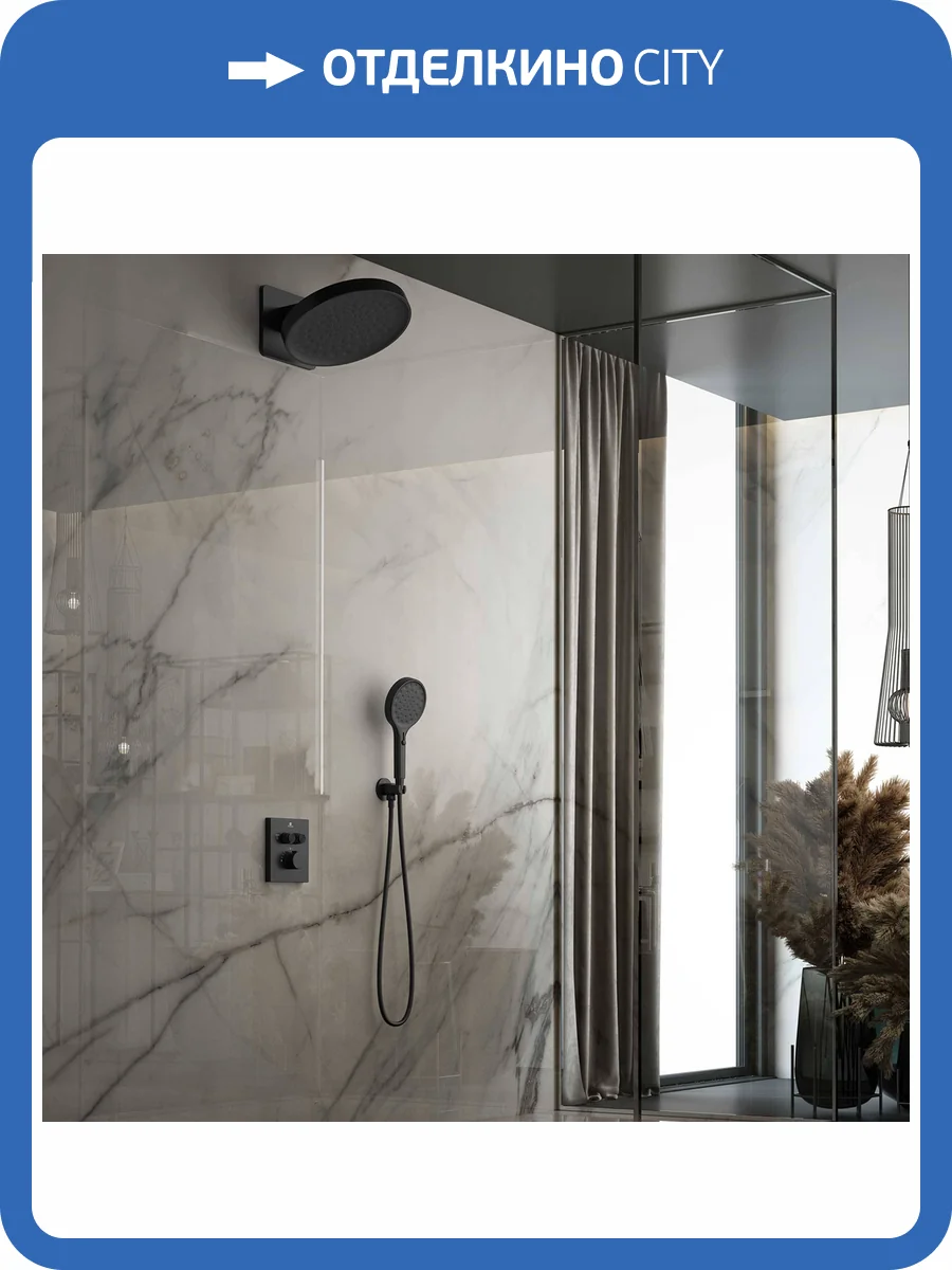 Душевой комплект Vincea Inspire VSFW-3I21MT3MB черный матовый, встраиваемый, с термостатом фото 16