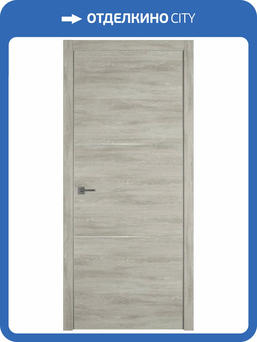 Межкомнатная дверь Владимирская Фабрика Дверей Urban 2 Lin Vellum Silver Mould SE 600x2000 фото 2