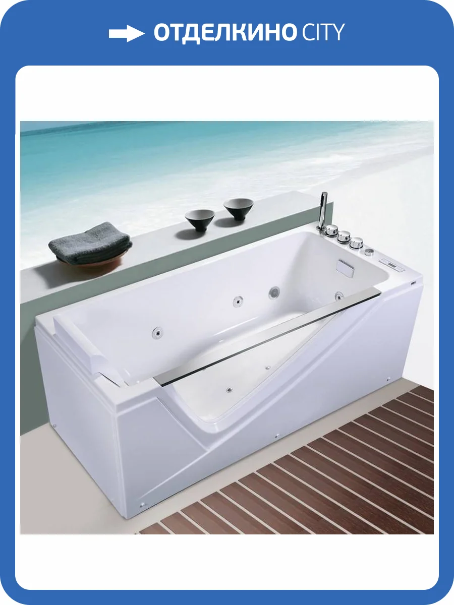 Акриловая ванна Orans BT-65108 65108R0 170x75 правая, с гидромассажем фото 7