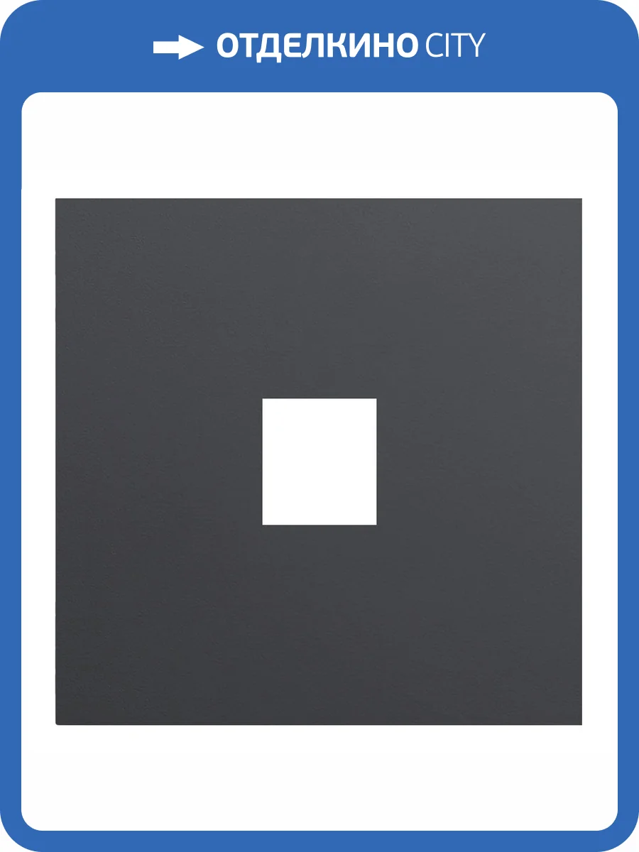 Лицевая панель для одиночной информационной розетки Rikett 35441 MB черный сатин фото 2