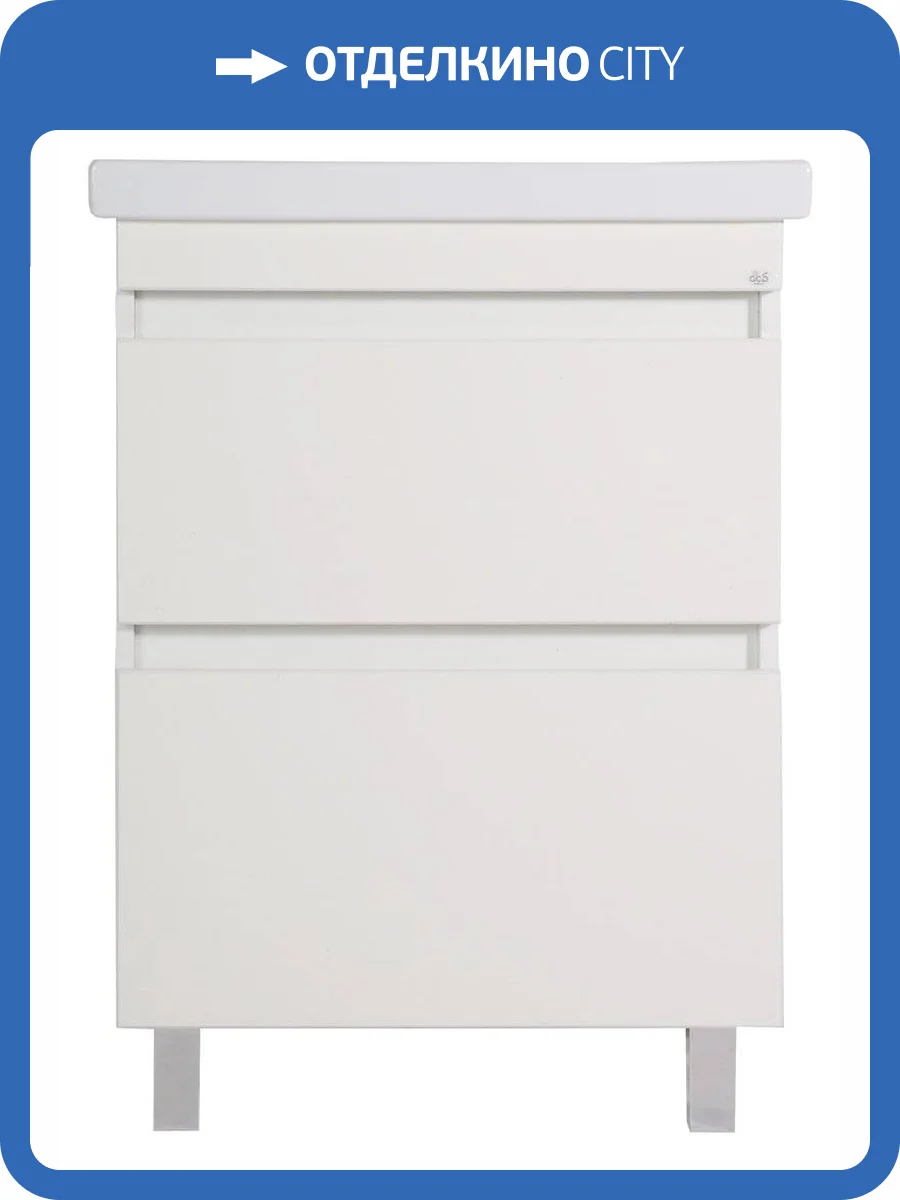 Тумба с раковиной ASB-Mebel Коста 60 ясень белый фото 12