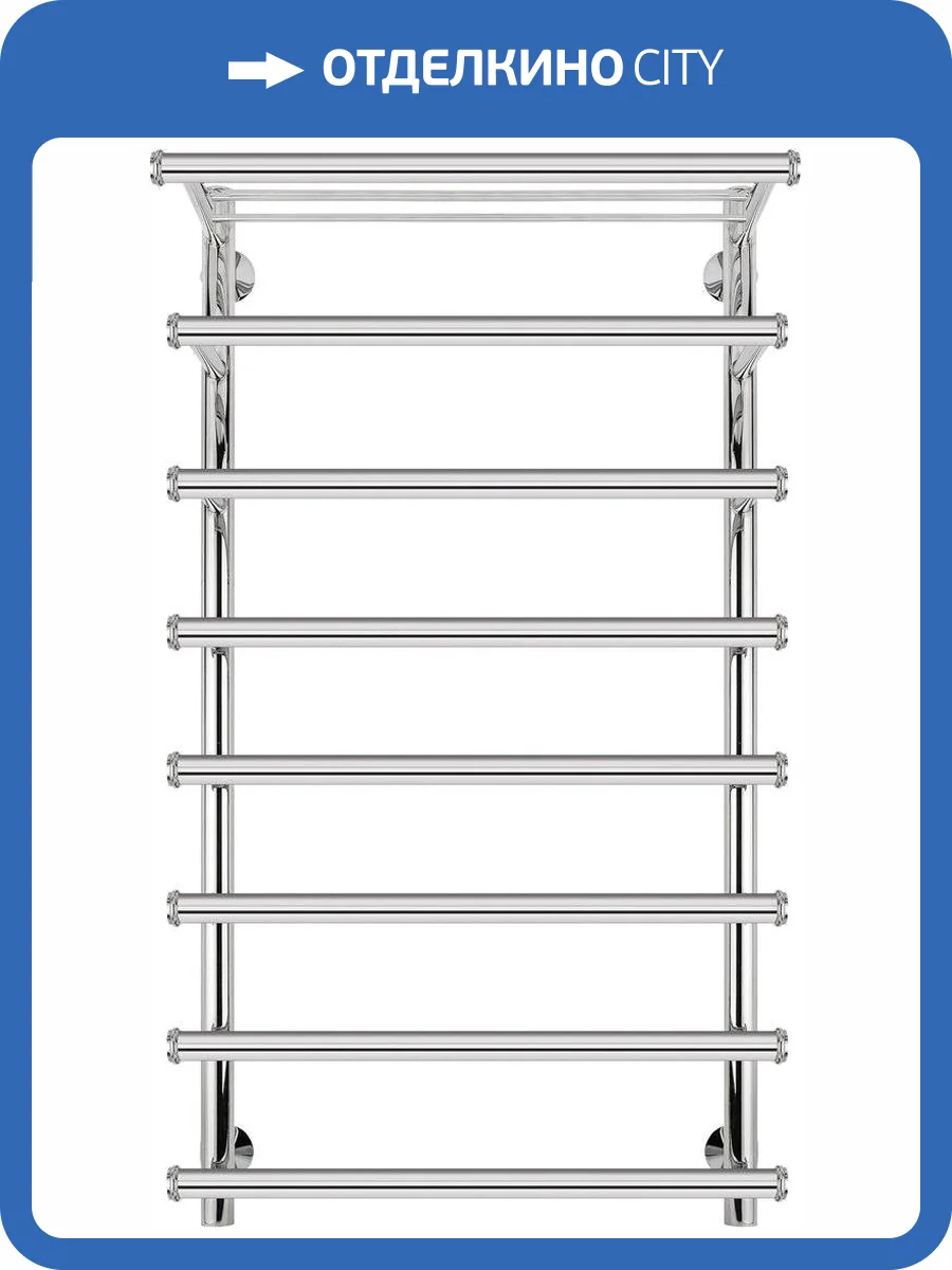 Полотенцесушитель электрический Secado Турин 6 100х50, хром, L фото 5