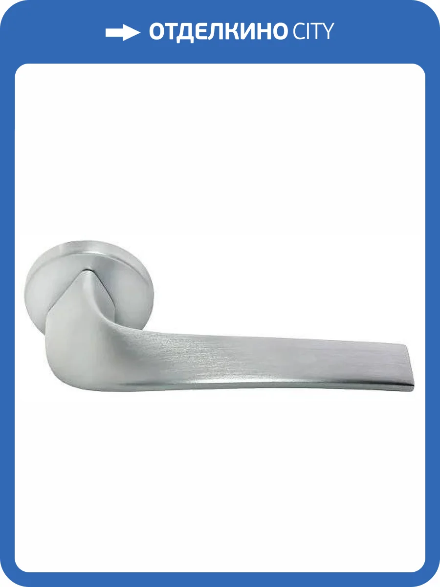 Дверная ручка Morelli COMETA R5 CSA матовый хром толщина розетки - 7мм фото 3