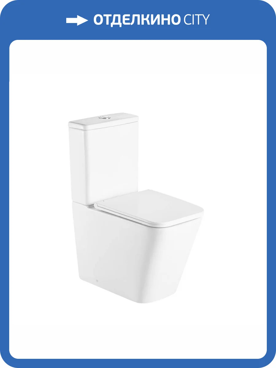 Унитаз-компакт D&K Berlin DT1437016 безободковый фото 6