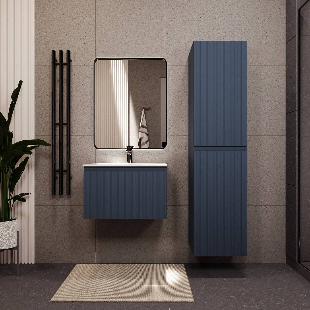 Тумба с раковиной Terminus Vatikan VAT10601703101O серый шёлк, 60x38 фото 2