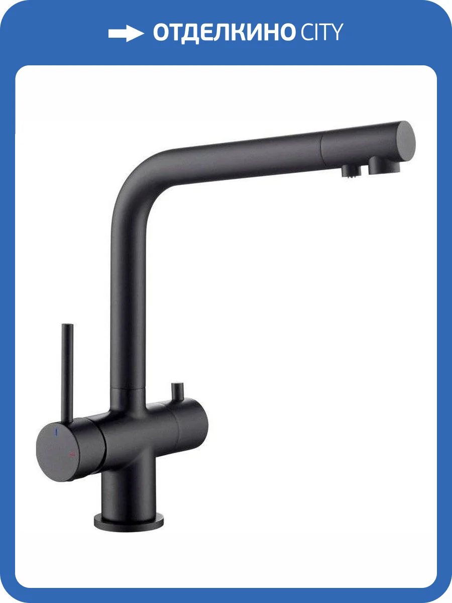 Смеситель для кухни Timo Saona 2396/03F черный фото 3