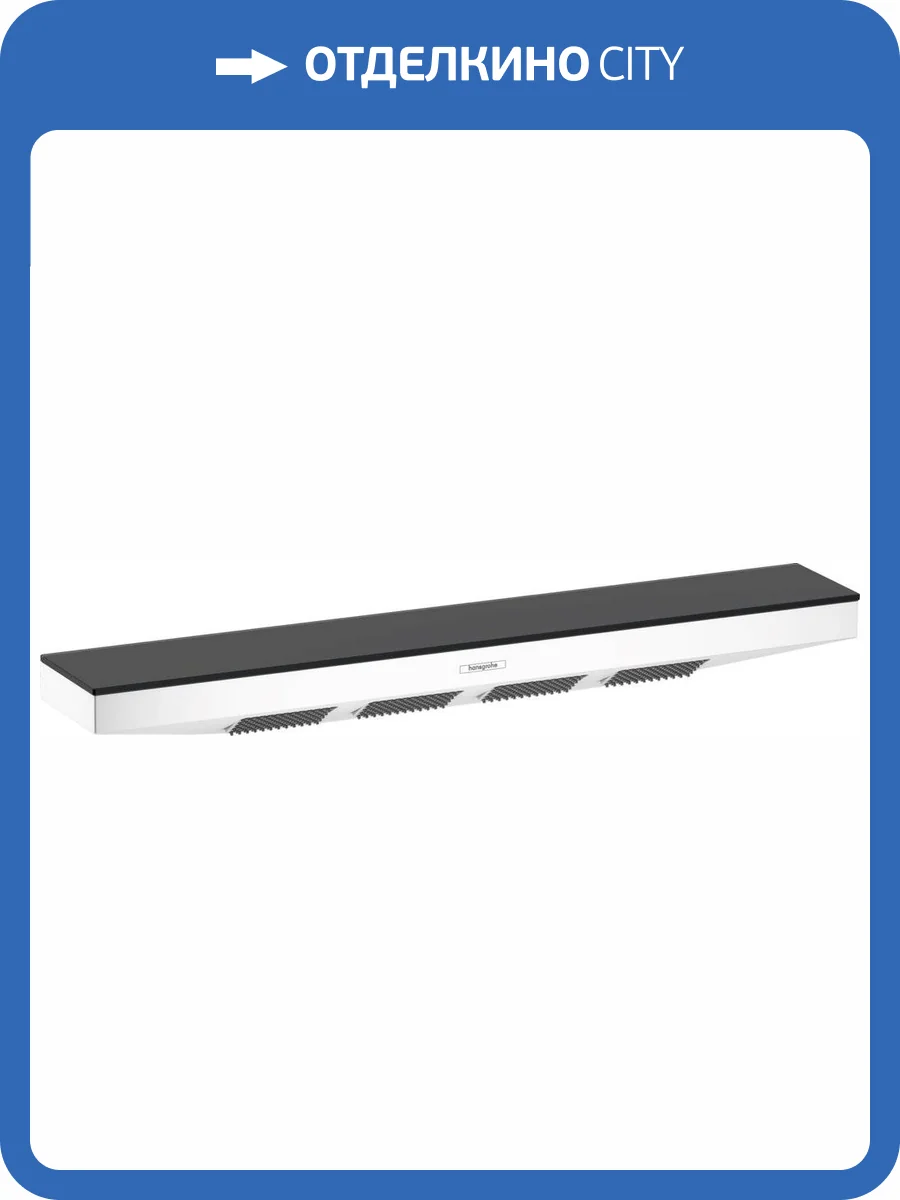 Верхний душ Hansgrohe Rainfinity 26243700 500 1jet, белый матовый, с полкой фото 11