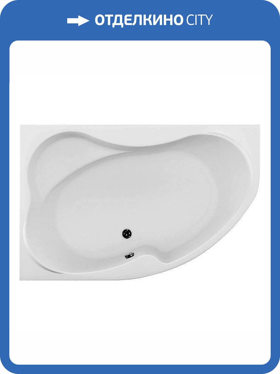 Акриловая ванна Aquanet Capri 205476 160x100 левая, с каркасом фото 15