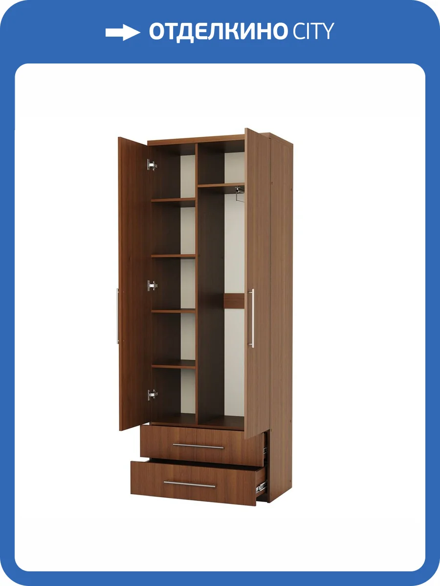 Шкаф комбинированный Шарм-Дизайн Мелодия МКЯ-22 1901022190, орех фото 4
