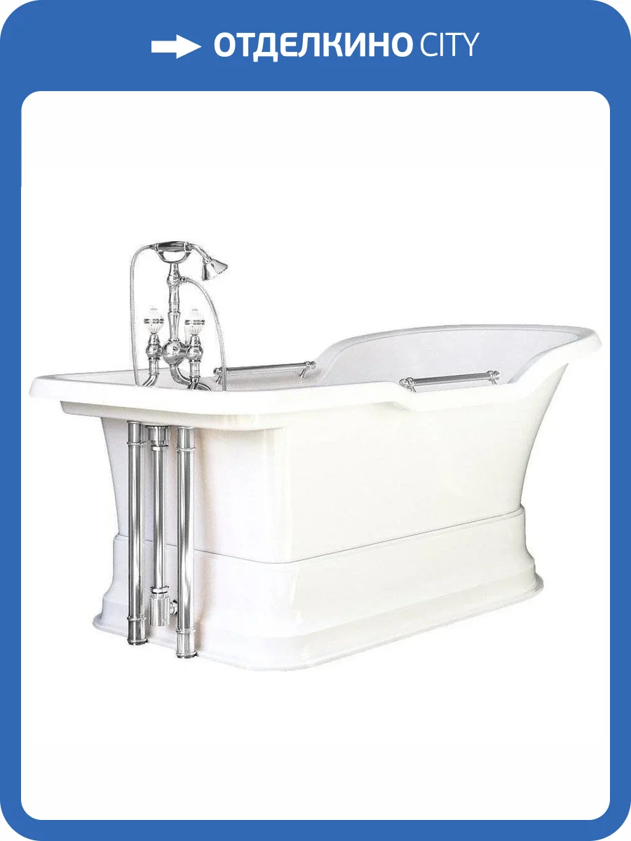 Ванна из искусственного камня Migliore Impero 25812 180x87 хром фото 3