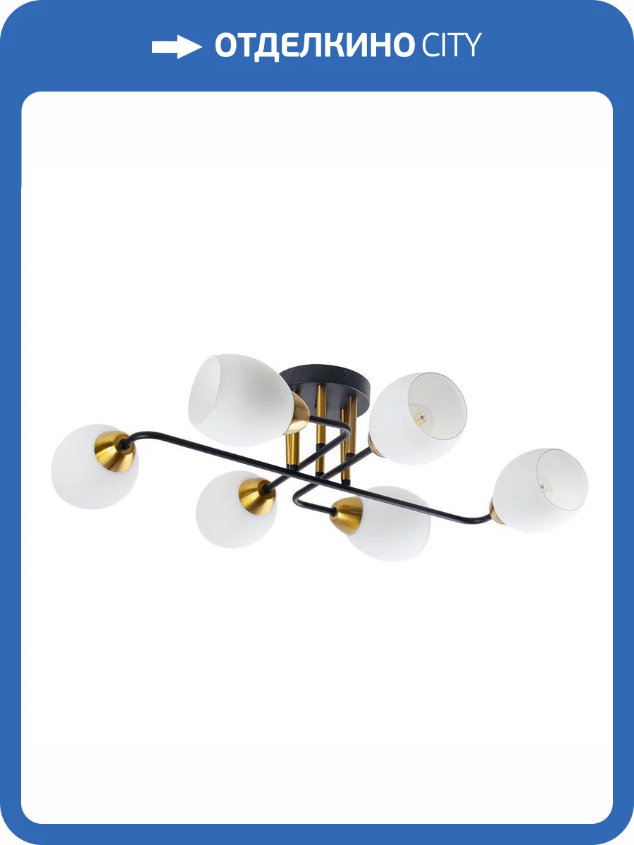 Потолочная люстра Arte Lamp Andrea A8141PL-6BK фото 2