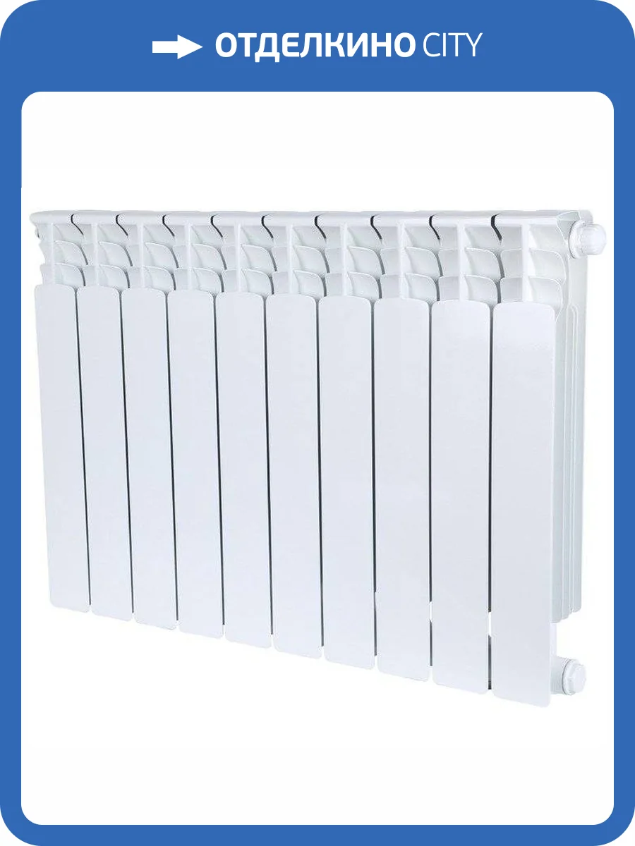 Биметаллический секционный радиатор отопления Stout Space Ventil 500 / 11 секций (нижнее правое) фото 8