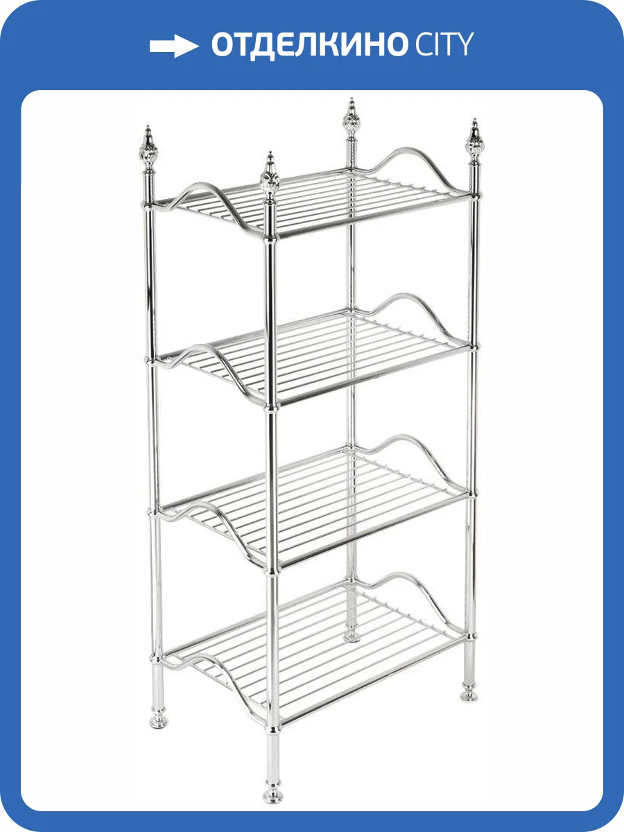 Полка Migliore Mirella 26627 напольная, хром фото 3